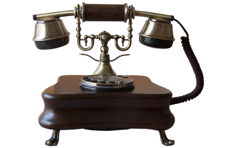 Opis 1921 Cable C: The Radio Vintage Telephone and Candlestick Phone for Home, with Modern Landline Compatibility, an Old-Fashioned Rustic Analogue Phone