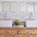 ENKI, Astbury, KT104, Deck Mounted Antique Brass, Kitchen Sink Mixer Tap, Featuring a Swivel Swan Neck Spout and Quarter Turn Ceramic Levers, Solid Brass Construction, Traditional Design