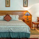 MIAOKE Stained Table Lamp Stained Glass Table Light, Handmade Desk Bedside Table Night Lamp, Antique Art Craft Gifts Lover Kid Living Room Bedroom Study Bookcase Desk Ligh