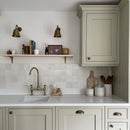 ENKI, Astbury, KT104, Deck Mounted Antique Brass, Kitchen Sink Mixer Tap, Featuring a Swivel Swan Neck Spout and Quarter Turn Ceramic Levers, Solid Brass Construction, Traditional Design