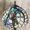 MIAOKE Stained Table Lamp Stained Glass Table Light, Handmade Desk Bedside Table Night Lamp, Antique Art Craft Gifts Lover Kid Living Room Bedroom Study Bookcase Desk Ligh