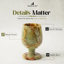 Radicaln Marble Wine Glasses 5'' Inches Marinara Handmade Glasses Drinking Set For Red and White Wine - Champagne Glasses