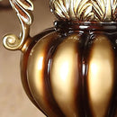 PVYGDXYI Victorian Style Gold Table Lamp,Traditional European Style Table Lamp with Bead,Antique Fabric Bedside Desk Lamp Plug in for Living Room Bedroom Office(31x51cm(12x20inch), A)