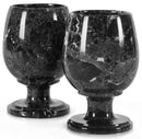 Radicaln Marble Wine Glasses 5'' Inches Marinara Handmade Glasses Drinking Set For Red and White Wine - Champagne Glasses