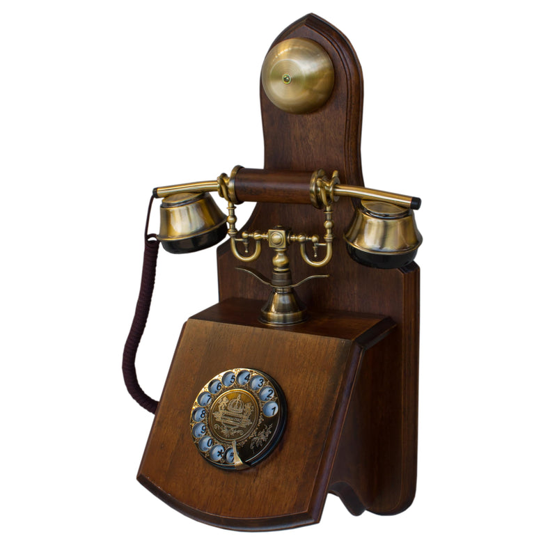 Opis 1921 Cable C: The Radio Vintage Telephone and Candlestick Phone for Home, with Modern Landline Compatibility, an Old-Fashioned Rustic Analogue Phone