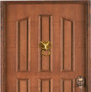 Purpledip Brass Metal Door Knocker: Antique Design Ram Head Gate Handle (11017)