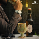 Radicaln Marble Wine Glasses 5'' Inches Marinara Handmade Glasses Drinking Set For Red and White Wine - Champagne Glasses