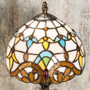 MIAOKE Stained Table Lamp Stained Glass Table Light, Handmade Desk Bedside Table Night Lamp, Antique Art Craft Gifts Lover Kid Living Room Bedroom Study Bookcase Desk Ligh