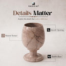 Radicaln Marble Wine Glasses 5'' Inches Marinara Handmade Glasses Drinking Set For Red and White Wine - Champagne Glasses