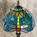 MIAOKE Stained Table Lamp Stained Glass Table Light, Handmade Desk Bedside Table Night Lamp, Antique Art Craft Gifts Lover Kid Living Room Bedroom Study Bookcase Desk Ligh