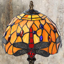 MIAOKE Stained Table Lamp Stained Glass Table Light, Handmade Desk Bedside Table Night Lamp, Antique Art Craft Gifts Lover Kid Living Room Bedroom Study Bookcase Desk Ligh