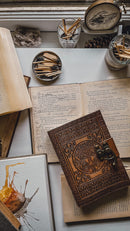 DreamKeeper Handmade Leather Journal Notebook - Aisling Antique Celtic Tree Of Life Embossed Writing, Sketching and Travel Journals for Women and Men | Grimoire Journal Diary Book of Shadows | A5