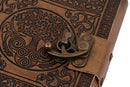 DreamKeeper Handmade Leather Journal Notebook - Aisling Antique Celtic Tree Of Life Embossed Writing, Sketching and Travel Journals for Women and Men | Grimoire Journal Diary Book of Shadows | A5