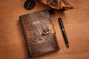 DreamKeeper Handmade Leather Journal Notebook - Aisling Antique Celtic Tree Of Life Embossed Writing, Sketching and Travel Journals for Women and Men | Grimoire Journal Diary Book of Shadows | A5