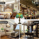 MIAOKE Stained Table Lamp Stained Glass Table Light, Handmade Desk Bedside Table Night Lamp, Antique Art Craft Gifts Lover Kid Living Room Bedroom Study Bookcase Desk Ligh