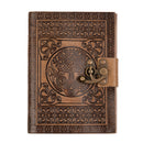 DreamKeeper Handmade Leather Journal Notebook - Aisling Antique Celtic Tree Of Life Embossed Writing, Sketching and Travel Journals for Women and Men | Grimoire Journal Diary Book of Shadows | A5